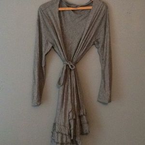 Coziest ruffle robe from Aerie